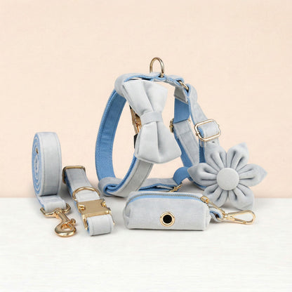 Light Blue Velvet Set