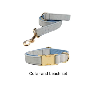 Light Blue Velvet Set